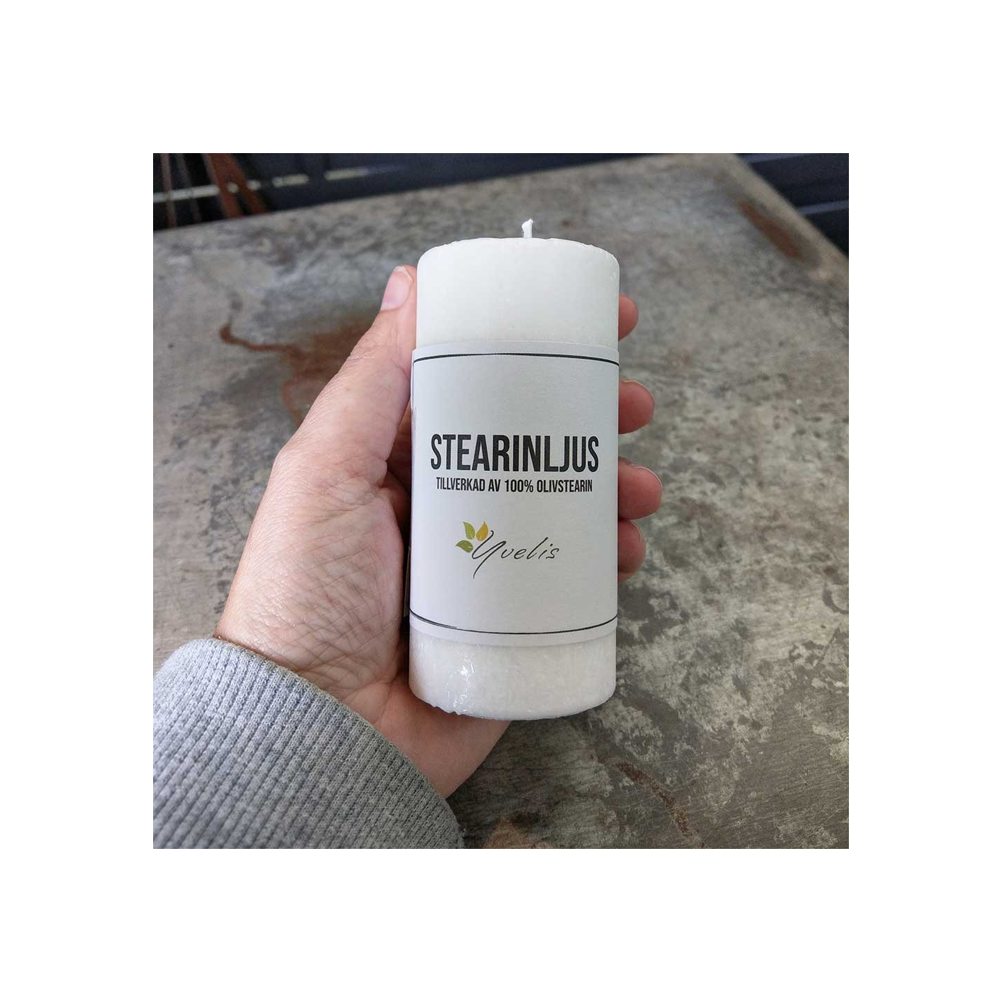 Pillars 50 mm - Handmade stearin candles from olivestearin