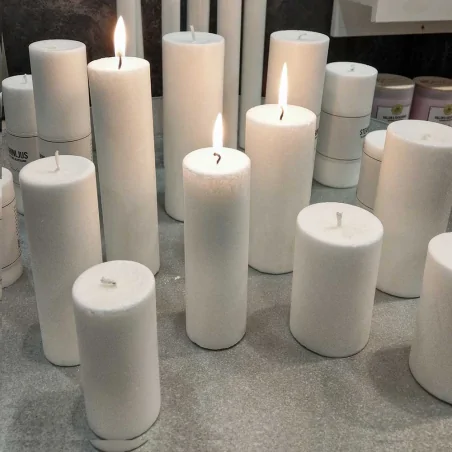 Pillars 50 mm - Handmade stearin candles from olivestearin