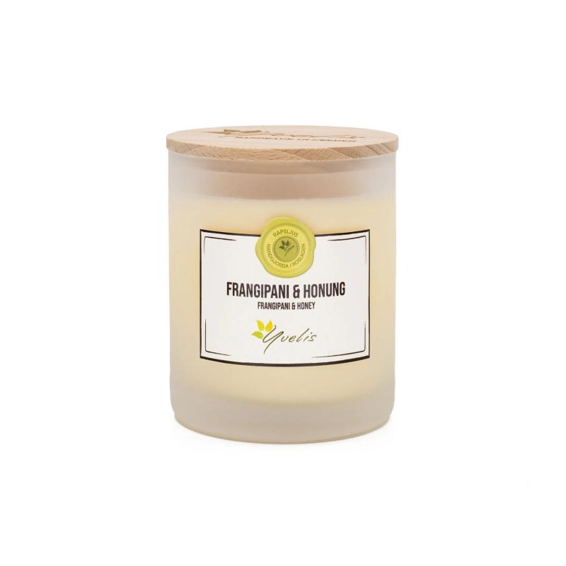 Large candle Frangipani & Honey