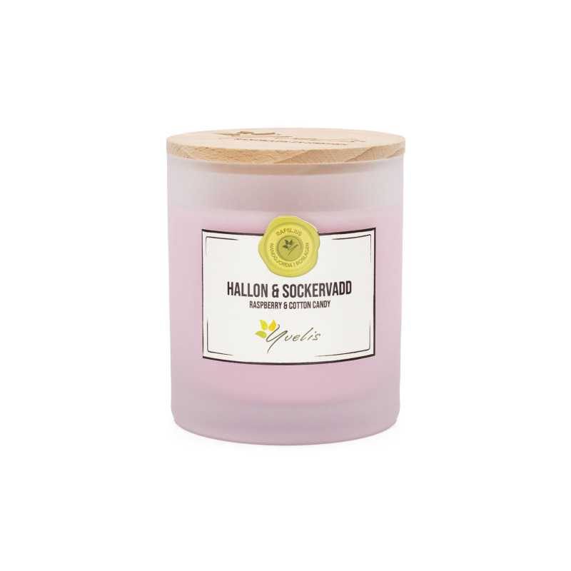 Large candle Raspberry & Cotton Candy