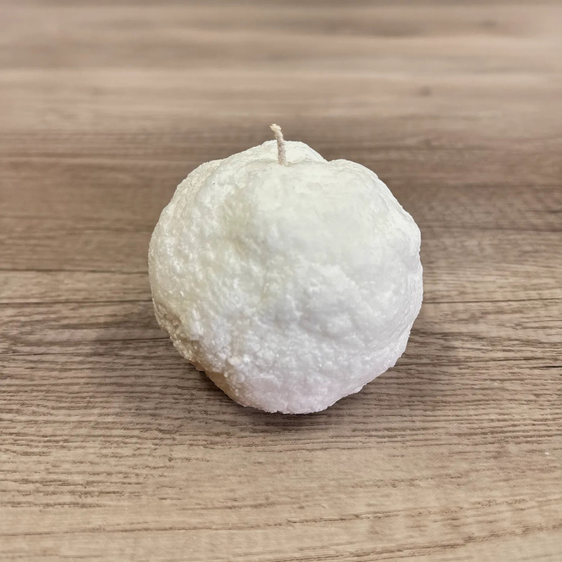 Handcrafted snowball candles